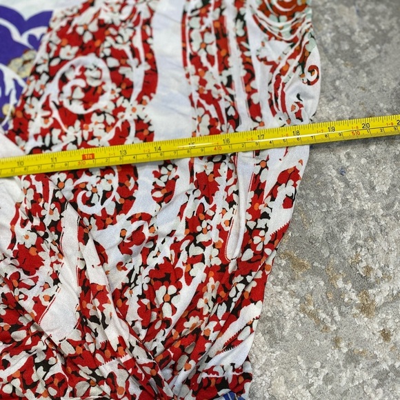 Etro Paisley Printed Ruched Dress Multicolor Viscose IT 42 US 6 Small S Spring - Picture 3 of 13